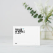 Blue Balloon Baby shower Mammie Advice Kaart (Staand voorkant)