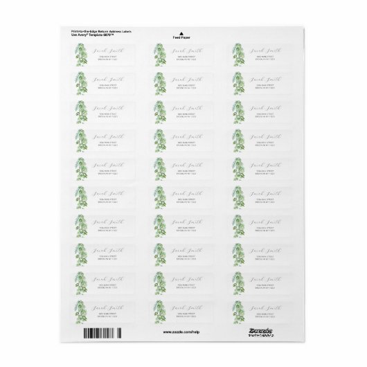 Blue Balloon Baby shower Return Address Label (Full Sheet)