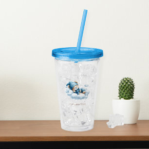 Blue Balloon Bearly Wait Boy Baby shower Acryl Drinkbeker