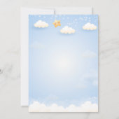 Blue Balloon Beer Baby shower Kaart (Achterkant)