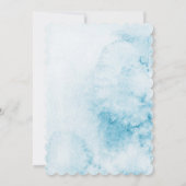 Blue Balloon Birthday Uitnodigingen voor jongen (Achterkant)