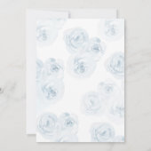 Blue Balloon Elephant Baby shower Kaart (Achterkant)