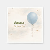 Blue Balloon First Birthday Paper Napkins Servet (Voorkant)