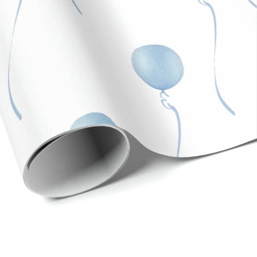 Blue balloon Gift Wrapping Cadeaupapier (Rol Hoek)