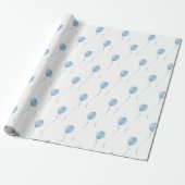 Blue balloon Gift Wrapping Paper - Cadeaupapier (Uitgerold)