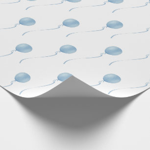 Blue balloon Gift Wrapping Paper - Cadeaupapier
