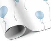 Blue balloon Gift Wrapping Paper - Cadeaupapier (Rol Hoek)