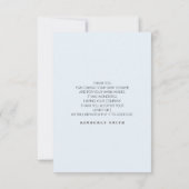 Blue Balloon Greenery Baby shower Hartelijk dank Bedankkaart (Achterkant)