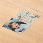 Blue Balloon Hedgehogs Celebration Acryl Uitnodigingen (Laagn)