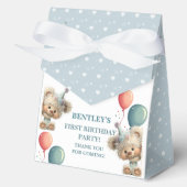 Blue Balloon Hedgehogs Celebration Bedankdoosjes (Voorkant)