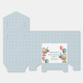 Blue Balloon Hedgehogs Celebration Bedankdoosjes (Ongevouwen)