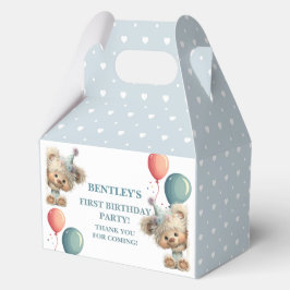 Blue Balloon Hedgehogs Celebration Bedankdoosjes