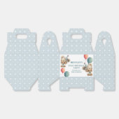 Blue Balloon Hedgehogs Celebration Bedankdoosjes (Ongevouwen)