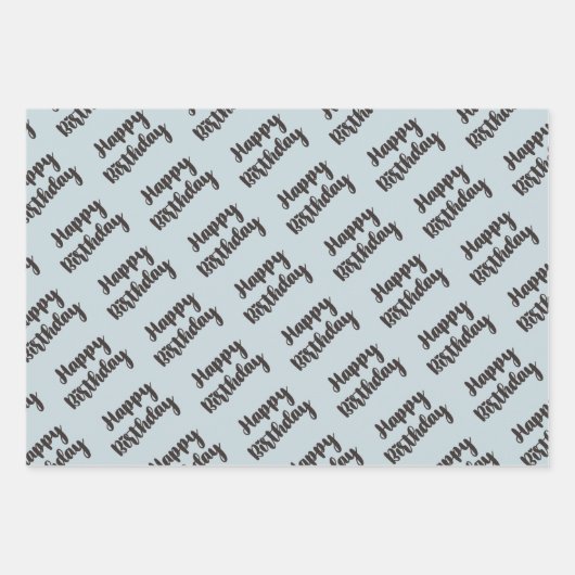 Blue Balloon Hedgehogs Celebration Inpakpapier Vel (Voorkant 2)