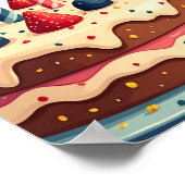 Blue Balloon Hedgehogs Celebration Poster (Hoek)