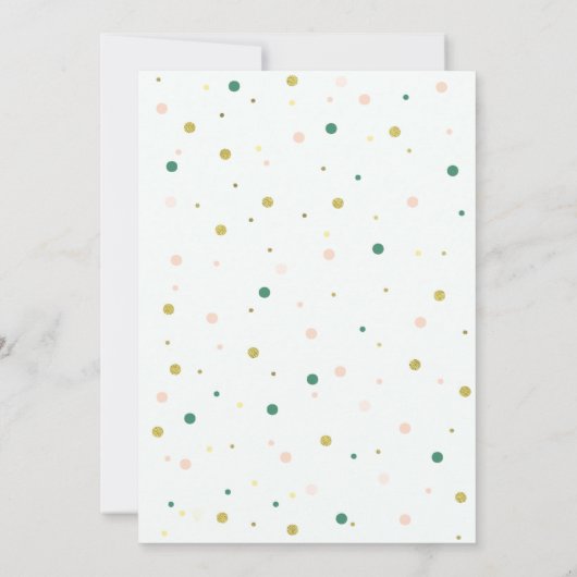 Blue Balloon met Tassel Baby shower uitnodiging (Achterkant)