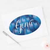 Blue Balloon Stickers en Envelope Seals Sjabloon (Envelop)