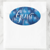 Blue Balloon Stickers en Envelope Seals Sjabloon (Tas)