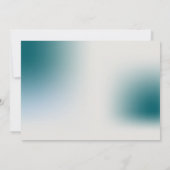 BLUE BALLOONS BABY SHOWER BOY INVITATIE KAART (Achterkant)