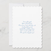 Blue Balloons Baby shower Boy Invitation Kaart (Achterkant)