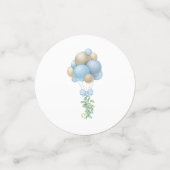Blue Balloons Baby shower Confetti (Kleine voorkant)