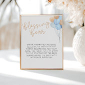 Blue Balloons Blessing Beer Poster