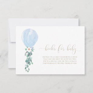 Blue Balloons Boeken voor Baby Request Kaart