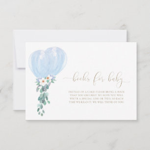 Blue Balloons Boeken voor Baby Request Kaart