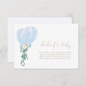 Blue Balloons Boeken voor Baby Verlangkaart Kaart (Voorkant / Achterkant)