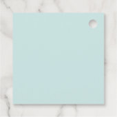 Blue Balloons Boy Baby Shower Bedankjes Labels (Achterkant)