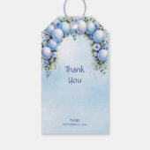Blue Balloons Gift Label Cadeaulabel (Achterkant)