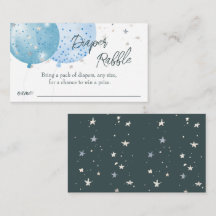 Blue Balloons Jongen Baby shower Luier Aanvraag