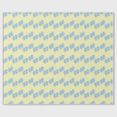 blue balloons on cream XL gift wrap Cadeaupapier (Vlak)