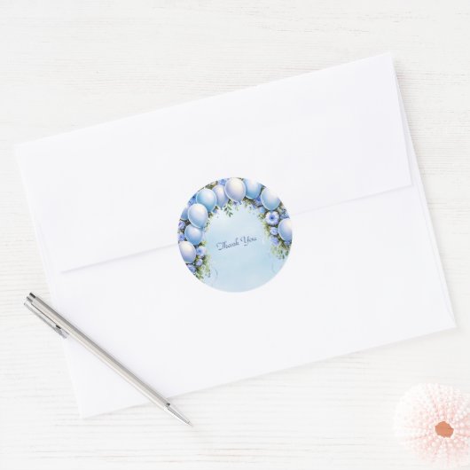 Blue Balloons Sticker (Envelop)