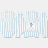 Blue Balloons Teddy Bear Birthday Bedankdoosjes (Ongevouwen)