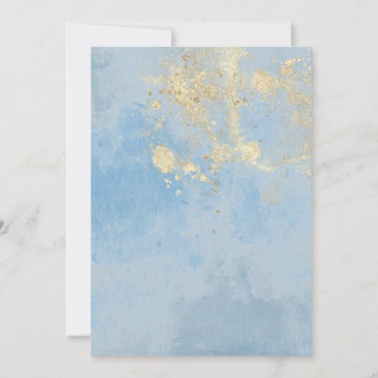 Blue Balloons Ze staat op het punt om Pop Baby sho Kaart (Achterkant)