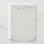 Blue Balls Stars Confetti Christmas Company Kaart (Achterkant)