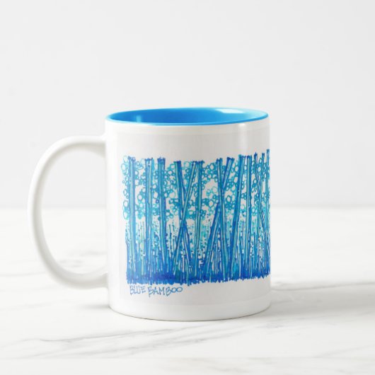 Blue Bamboe Collectie Tweekleurige Koffiemok (Links)