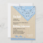 Blue Bandana Invitation Kaart (Voorkant)