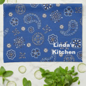 Blue Bandana Kitchen Towel Theedoek (Gevouwen)