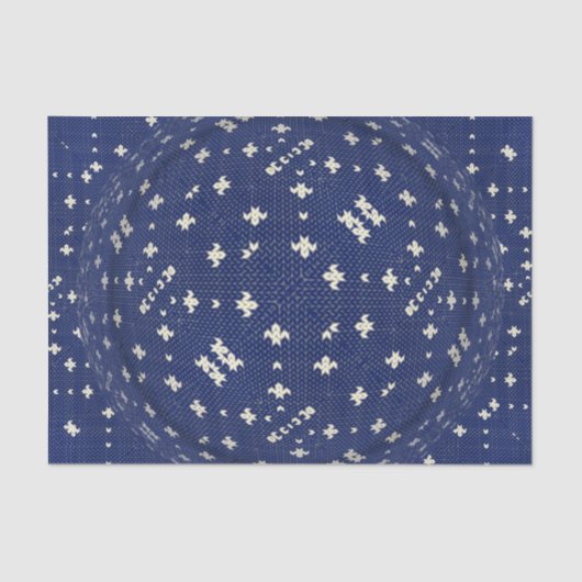 Blue Bandana Nordic Swedish Tissuepapier (Voorkant)