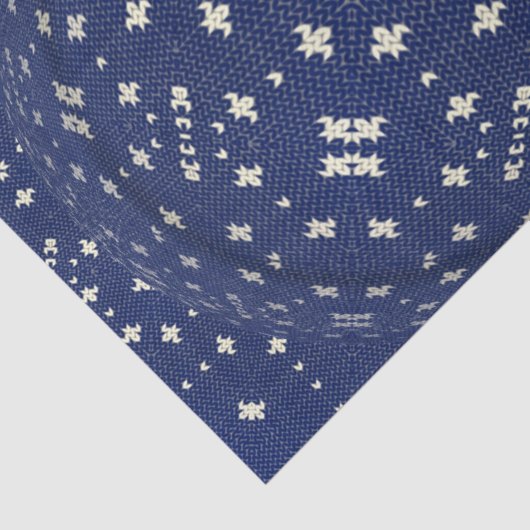 Blue Bandana Nordic Swedish Tissuepapier (Detail)