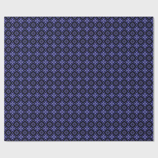 Blue Bandana Pattern Cadeaupapier (Vlak)