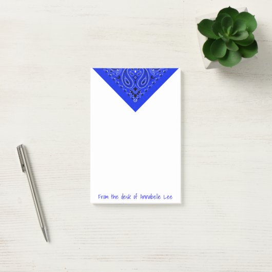 Blue Bandana Post-it® Notes (Kantoor)