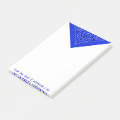 Blue Bandana Post-it® Notes (Schuin)