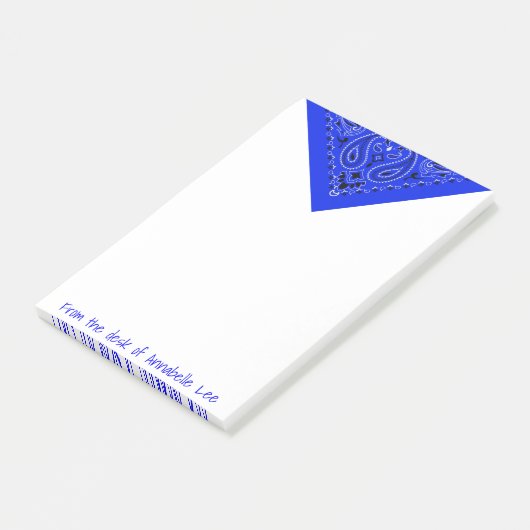 Blue Bandana Post-it® Notes (Schuin)