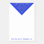 Blue Bandana Post-it® Notes (Voorkant)