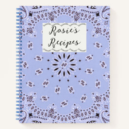 Blue Bandana Receptenboek Notitieboek