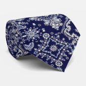 Blue Bandana Stropdas (Opgerold)