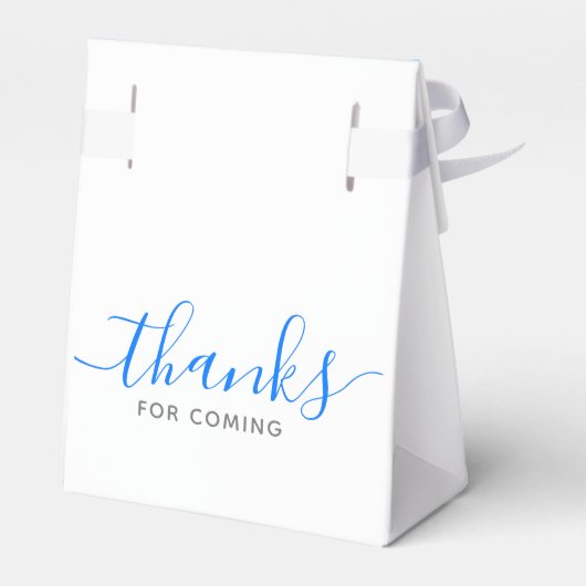 Blue Baptism Christening Naming Cross Bedankdoosjes (Achterkant)